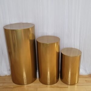 Round Gold Plinth