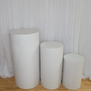 Round White Plinth