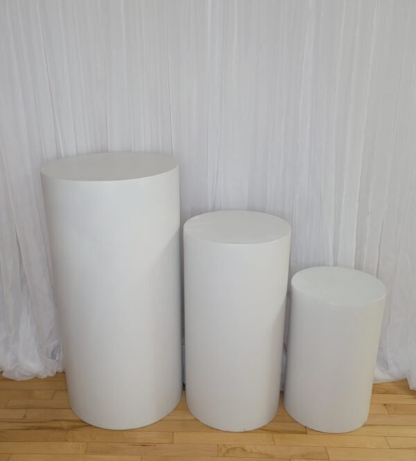 Round White Plinth