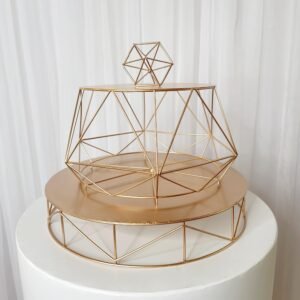 Geo cake and cupcake stand